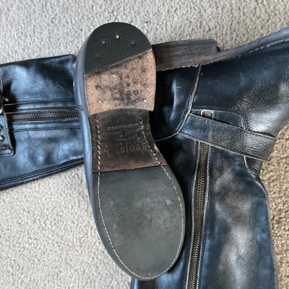 Bed|Stu Gogo Lug Sole Double Zip Strap Harness Detail Boots - Picture 4 of 6